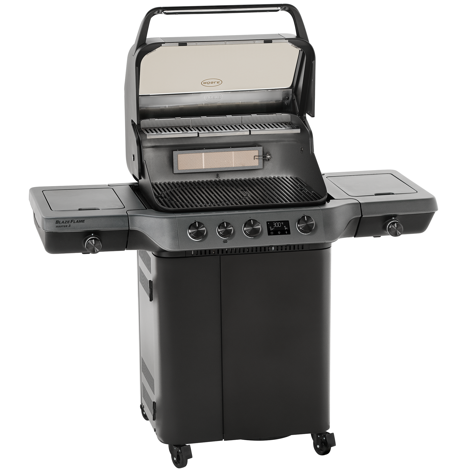 Rösle Blazeflame Master 3 mit offenen Deckel